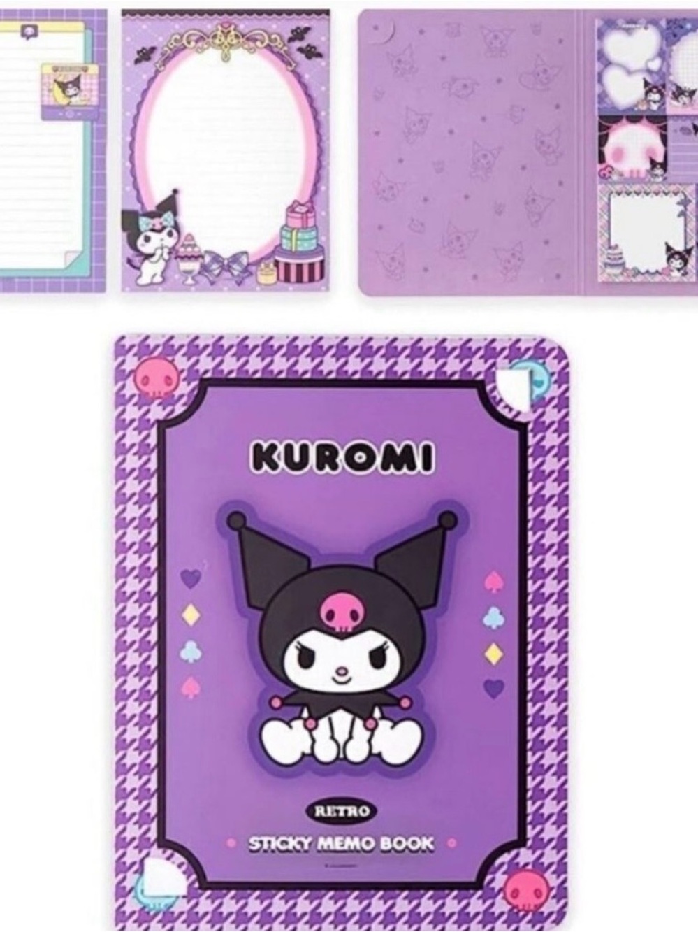 1 Sanrio character Hello Kitty KUROMI Sticky Note Memo